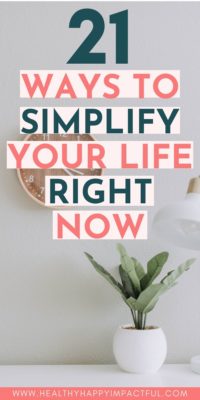 simplify life pin