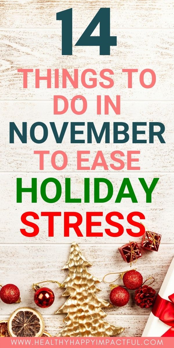 stress free November activities and things to do