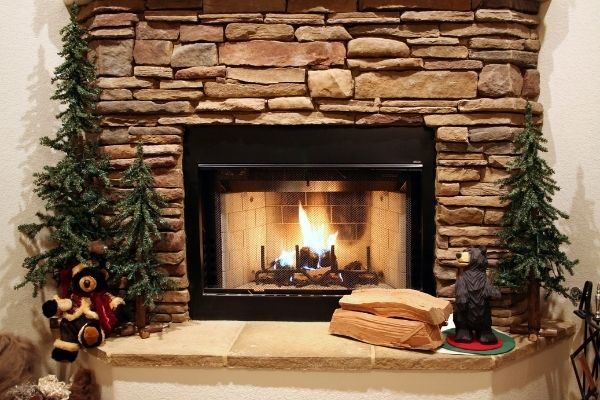 creating a cozy home: comfortable fireplace