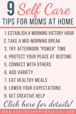 self care for moms