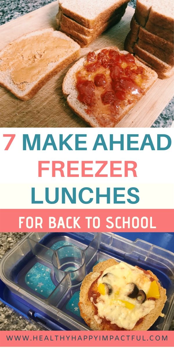make ahead freezer lunches pin