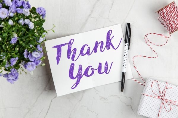 how to practice gratitude: with a thank you card