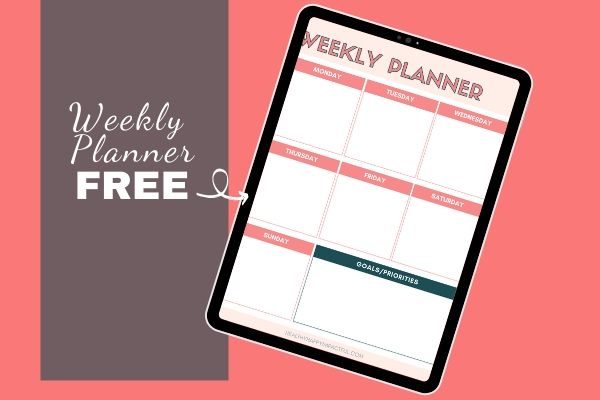 Free Printable Weekly Planner for Your Success
