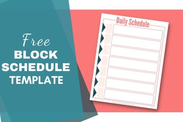 free printable block schedule template