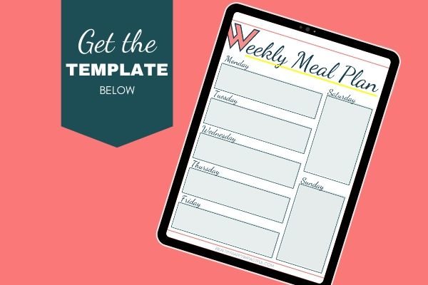free weekly meal planner printable 