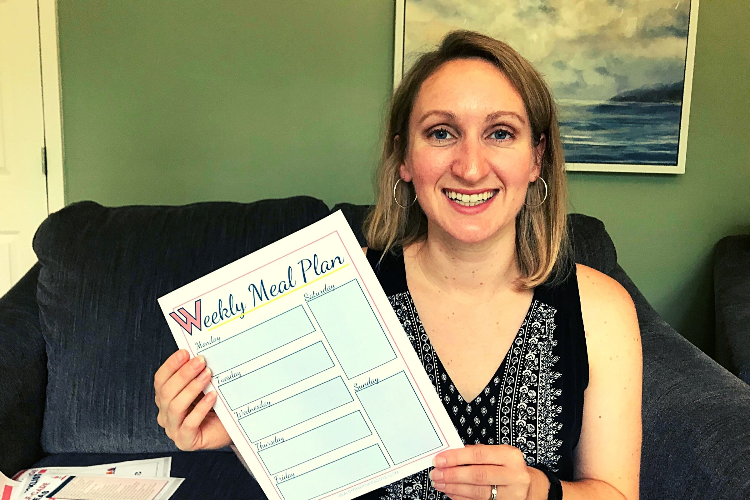 Meal planning template printable