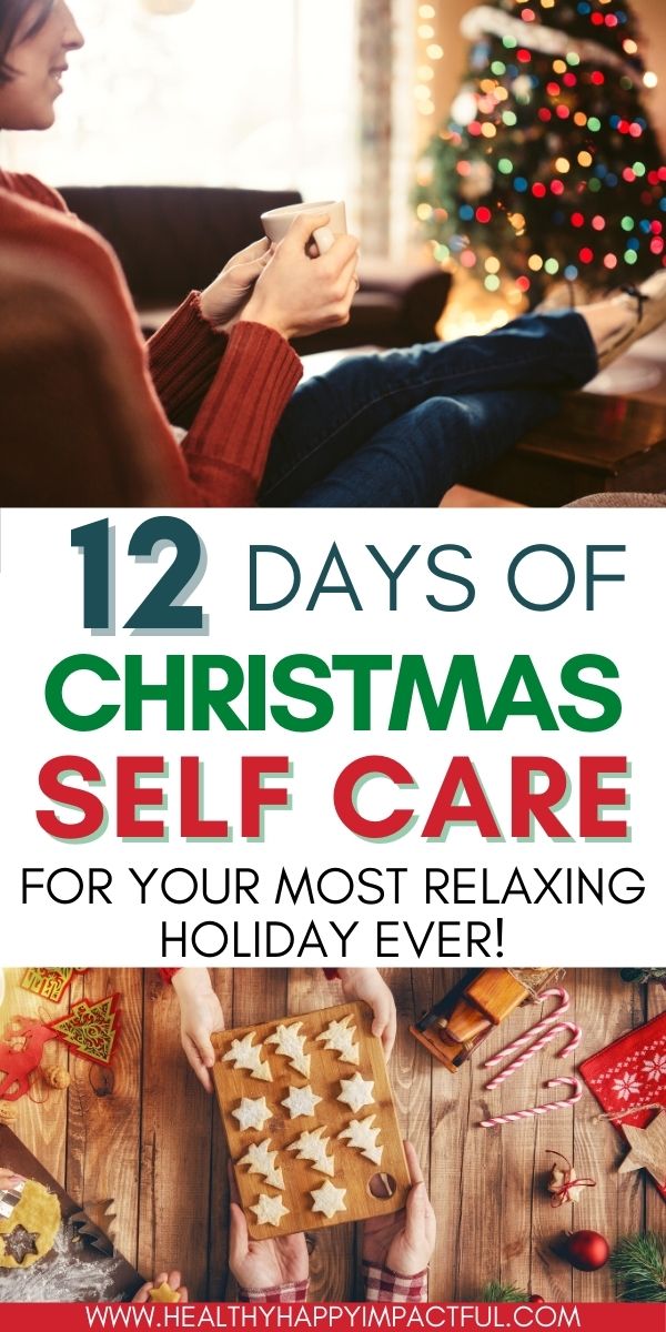 12 days of Christmas self-care for your wellbeing in December