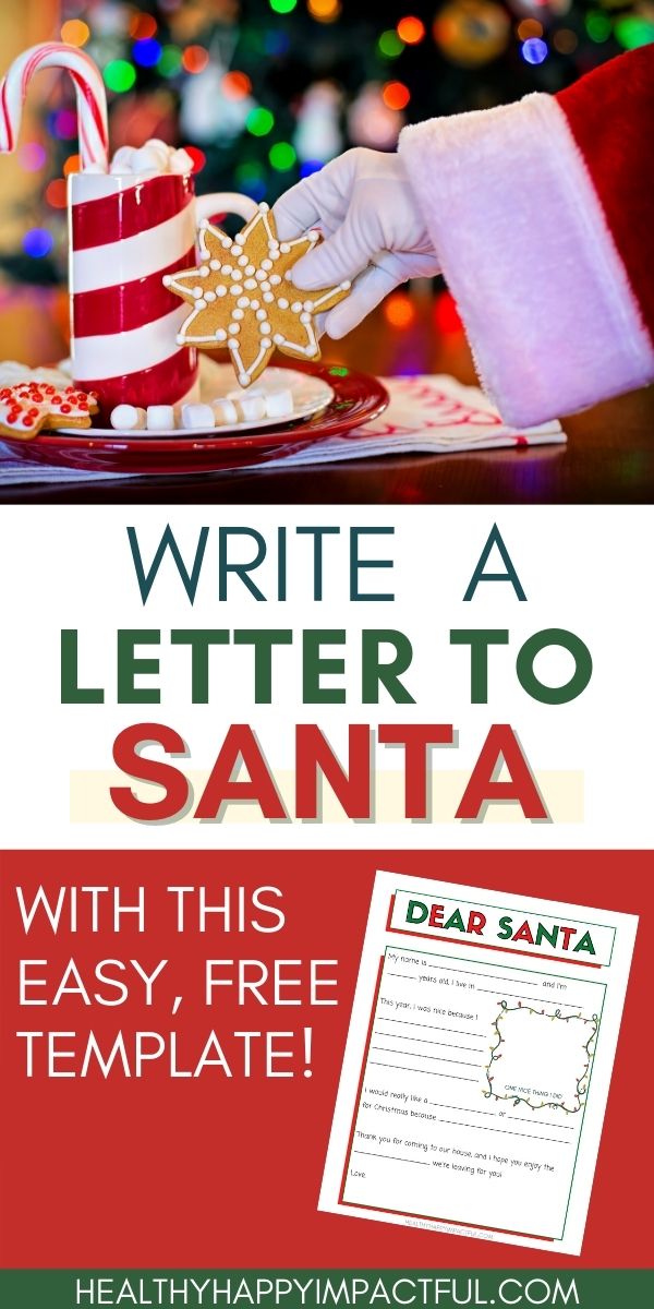 free printable Santa Claus letter template