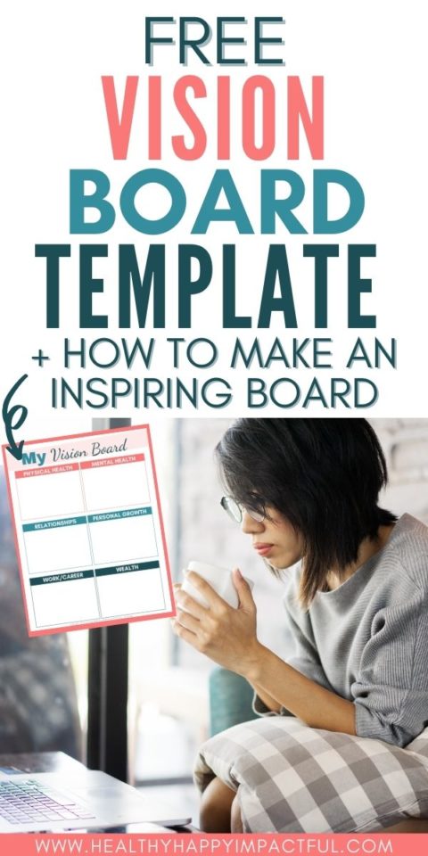 Free Vision Board Template pdf + How to Make Your Dream Board