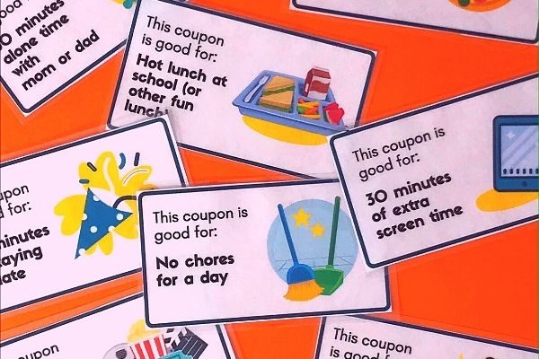 printable coupon for kids, makes a great coupon book