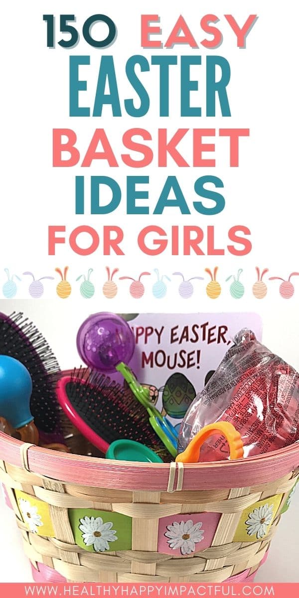 Best Easter basket ideas for girls pin 2022