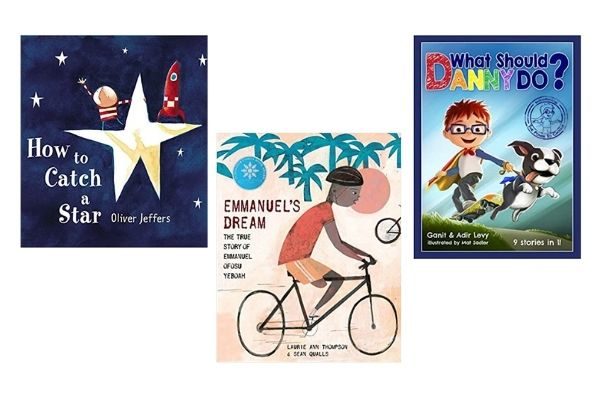 Growth mindset books for kids: How to Catch a Star, Emmanuel's Dream, What Should Danny Do?