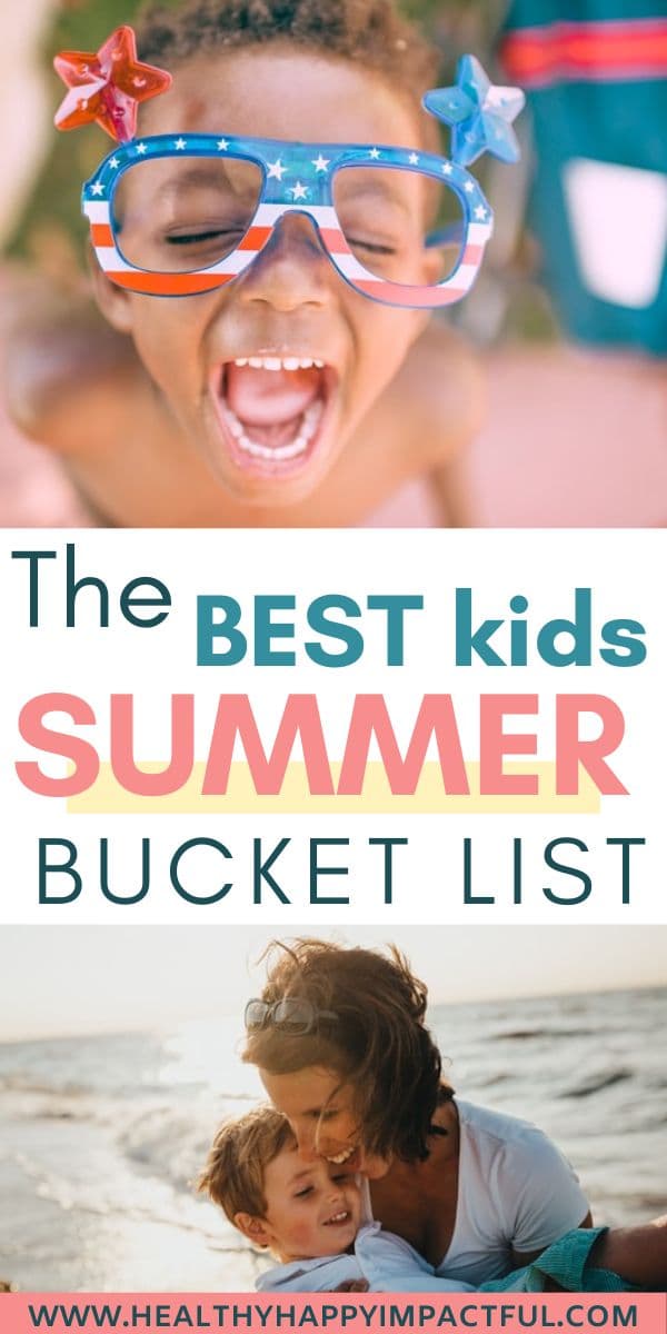 kids summer bucket list pin for your child
