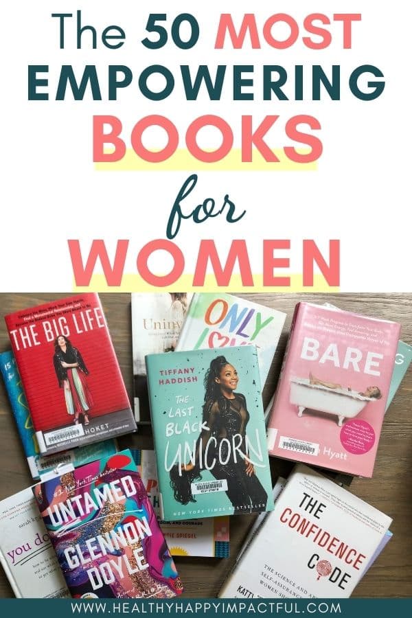 uplifting and empowering books for women pin