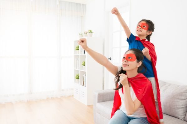 mom and daughter: summer bucket list for kids and adults in 2022. At Home ideas