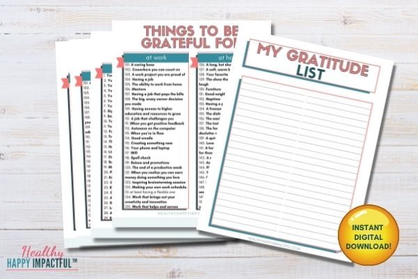 things you should be grateful for: gratitude list template with examples pdf printable
