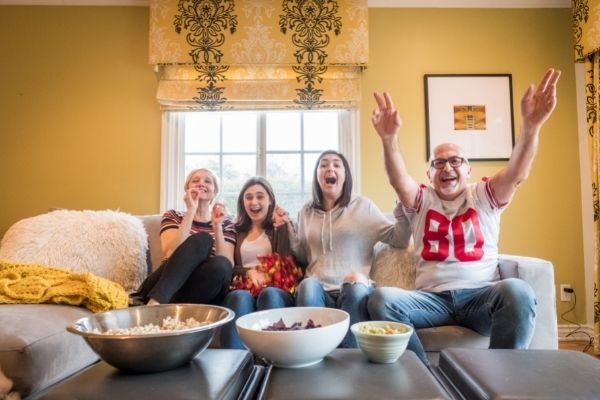 Favorite family traditions - relatives on game day