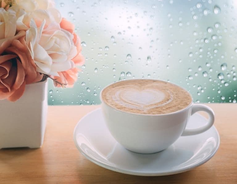 fun things to do on a rainy day at home, coffee with window when it's raining