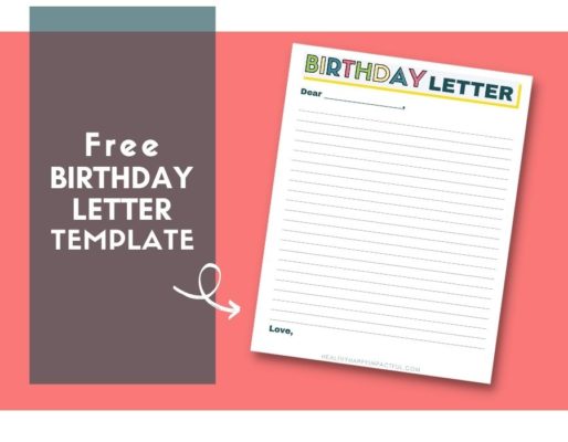 Free Birthday Letter Printable + What to Write to Your Child!