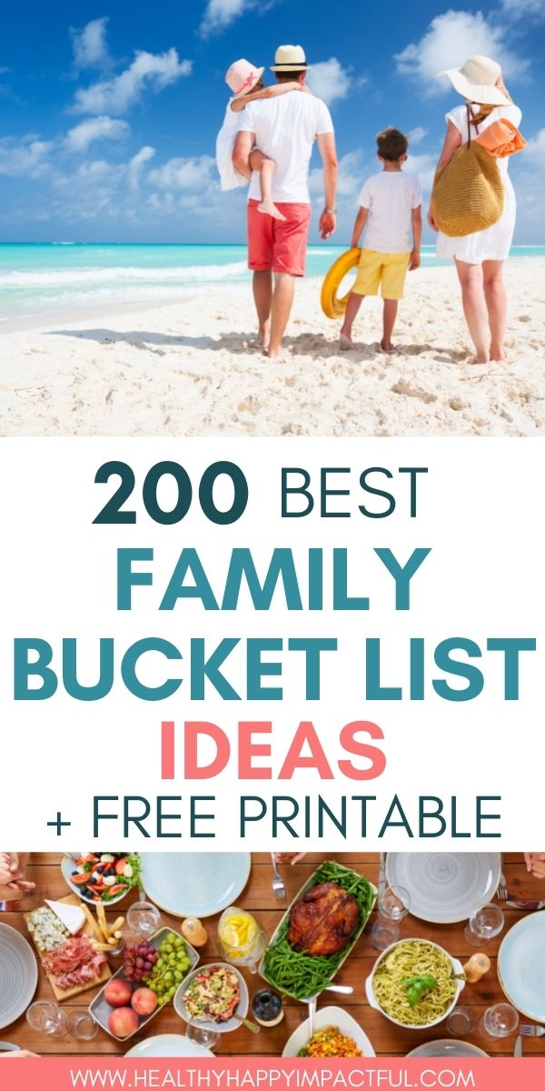 How to create a one year family bucket list ideas pin