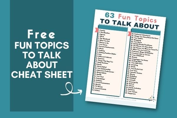 fun topics to talk about and discuss pdf printable