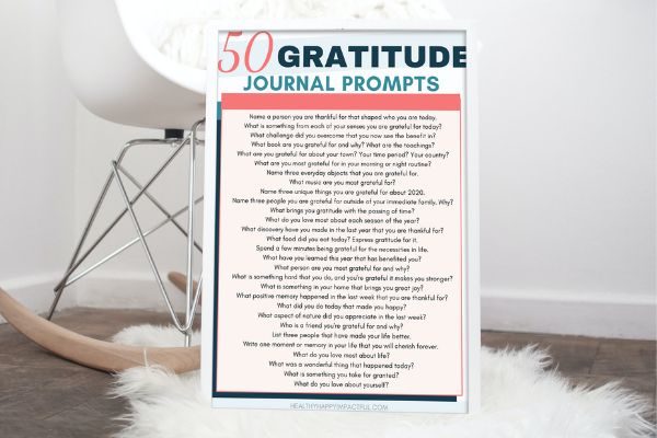 positive gratitude journaling prompts with free pdf