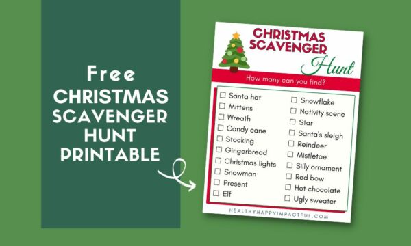 free Christmas scavenger hunt printable pdf