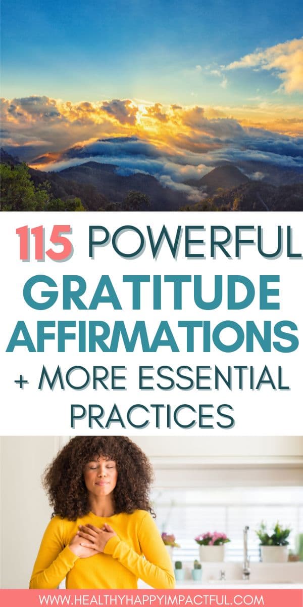 Good powerful affirmations for gratitude pin