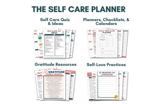 best digital self care planner pdf sections 2022