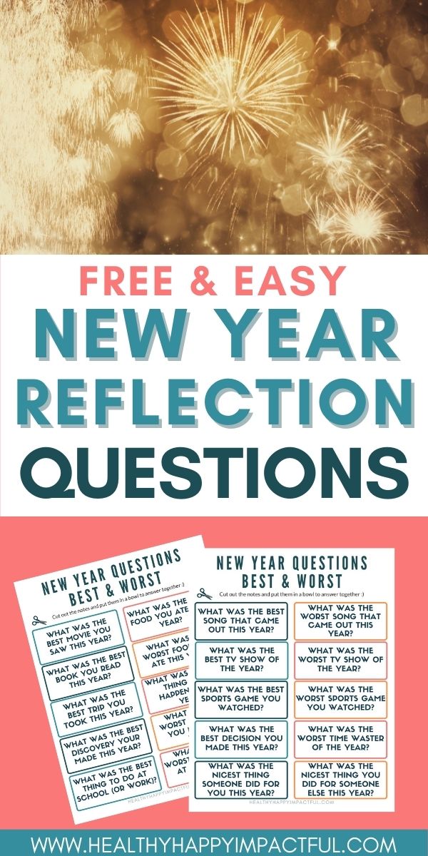 end of year reflection questions pin