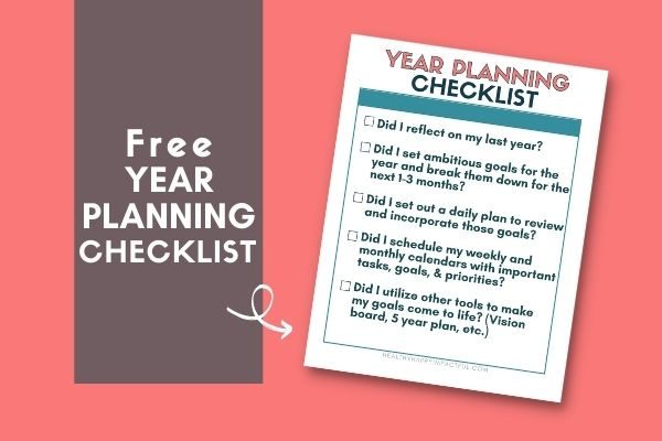 plan your best year ever with the free printable year planning checklist pdf