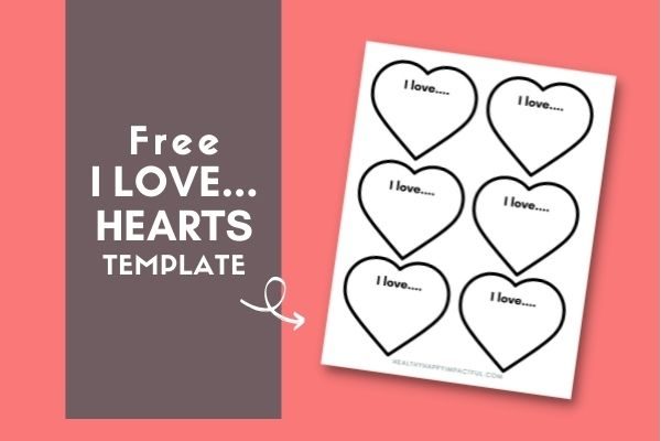 Free printable heart templates with writing download