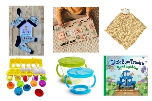 baby boy Easter basket ideas and stuffers 2024; toddler