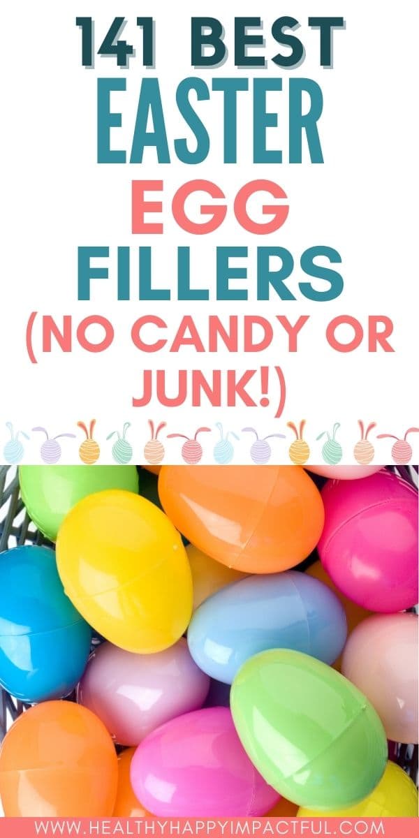 Easter egg filler ideas for toddlers, preschoolers, babies, tweens, and teens