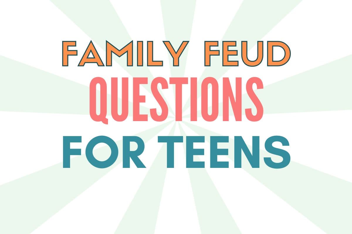 kid family feud questions and answers for teens, middle school in youth group