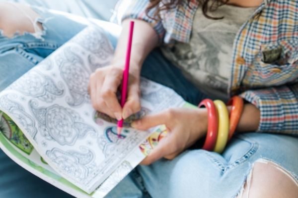 adult coloring books: calm your mind activities