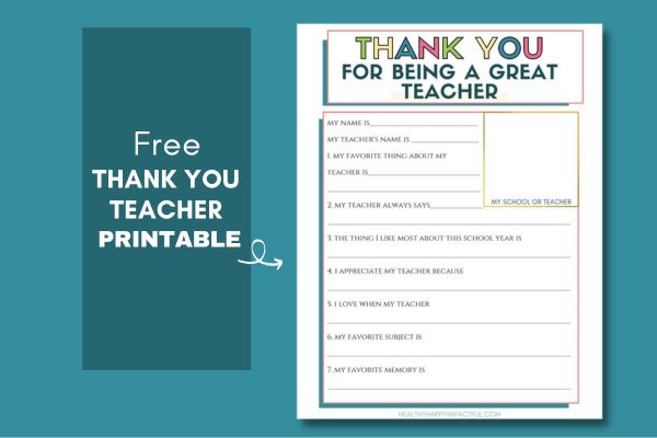 thank you teacher appreciation pdf printable