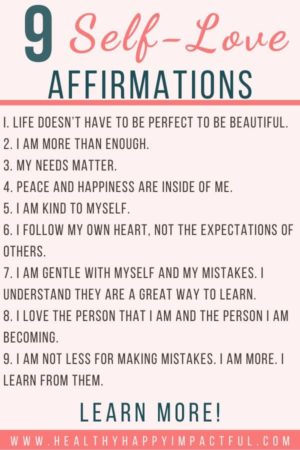 125 Powerful Self Love Affirmations to Build Self-Esteem & Confidence