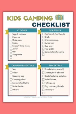 things to take camping with kids: