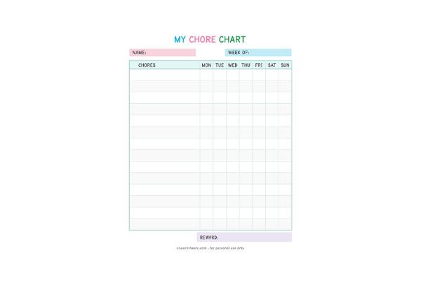 my chore chart kids pdf