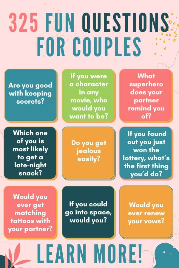 good couples questions that are fun and funny list