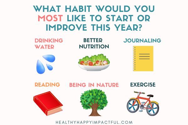 Good habits list of examples