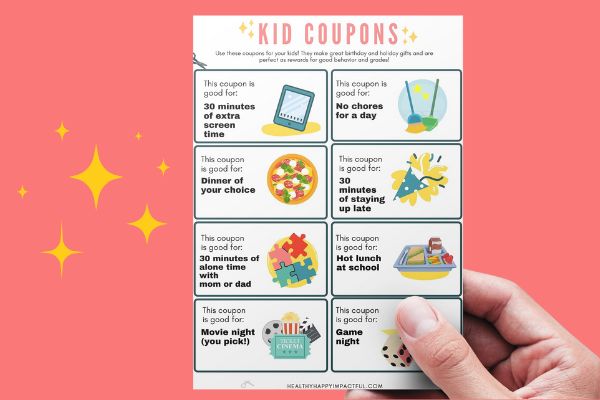 coupons printable for kids reward system