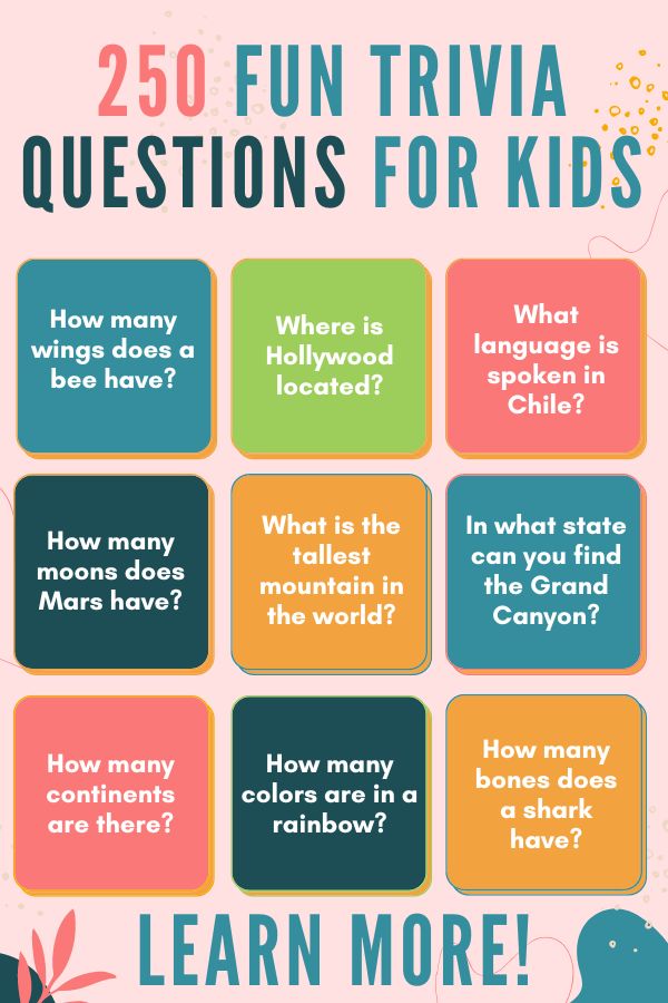 fun kids trivia questions game list