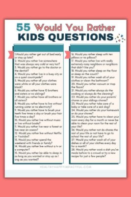 345 Fun Would You Rather Questions for Kids (+Free Printable)