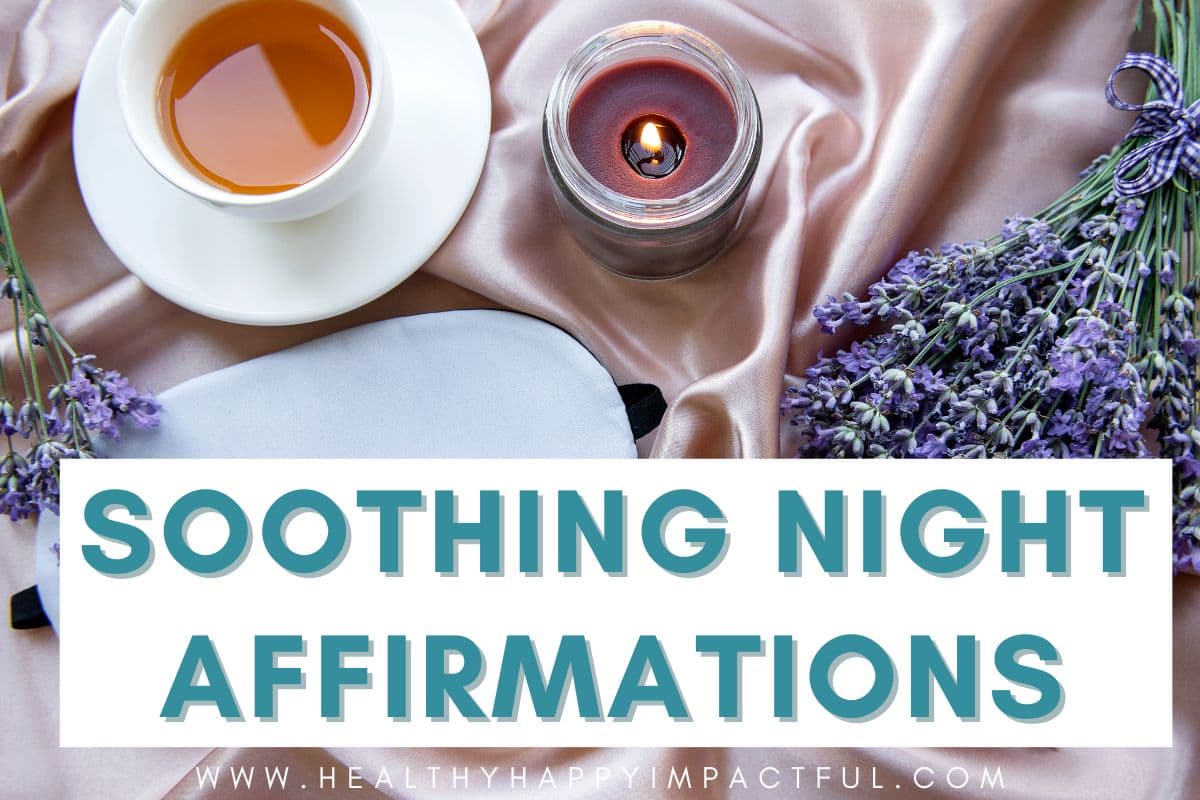 night bedtime sleep affirmations for anxiety, confidence, success
