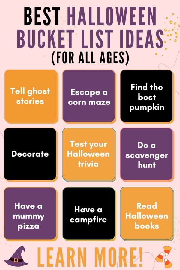 Best Halloween bucket list ideas for kids and adults 2022