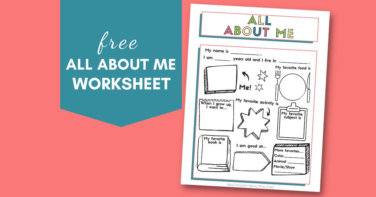 all about me worksheet template