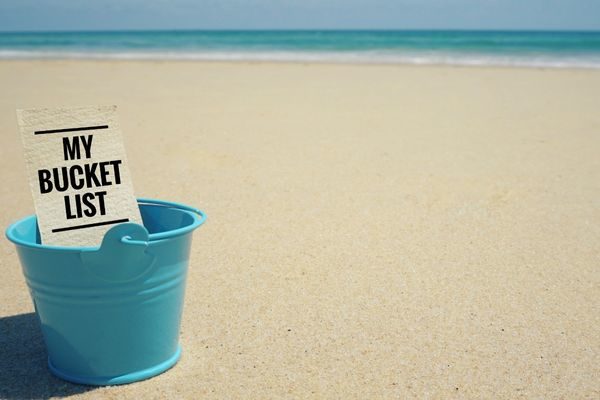 bucket on the beach. How do you build a relationship bucket list?