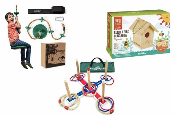 swing, birdhouse, ring toss: gifts for kids who love nature
